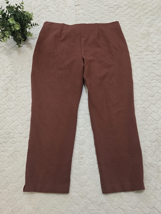 Chico's Rust Brown Stretch Ankle Office Dress Slacks, Chico's 2.5 - US 14 - Picture 5 of 8
